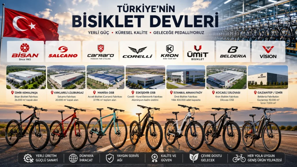 Türkiye’nin Bisiklet Devleri Hangileri? İşte En Popüler Türk Bisiklet Markaları ve Dev Bisiklet Fabrikaları